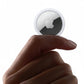 Hand holding an Apple product on a white background