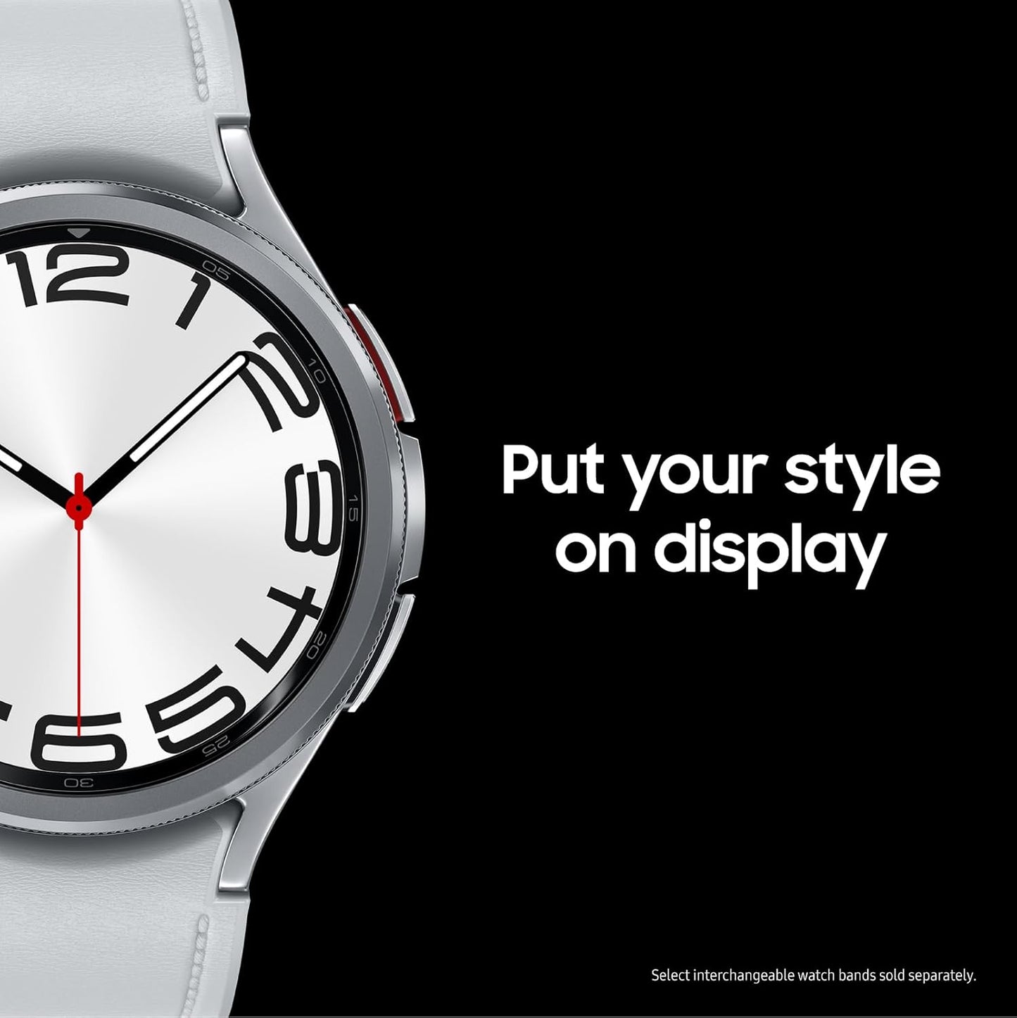 Samsung Galaxy Watch 6 Classic 47mm LTE Smartwatch, Rotating Bezel, Fitness Tracker, Personalized HR Zones, Advanced Sleep Coaching, Heart Monitor, BIA Sensor, Health Insights, US Version, Silver